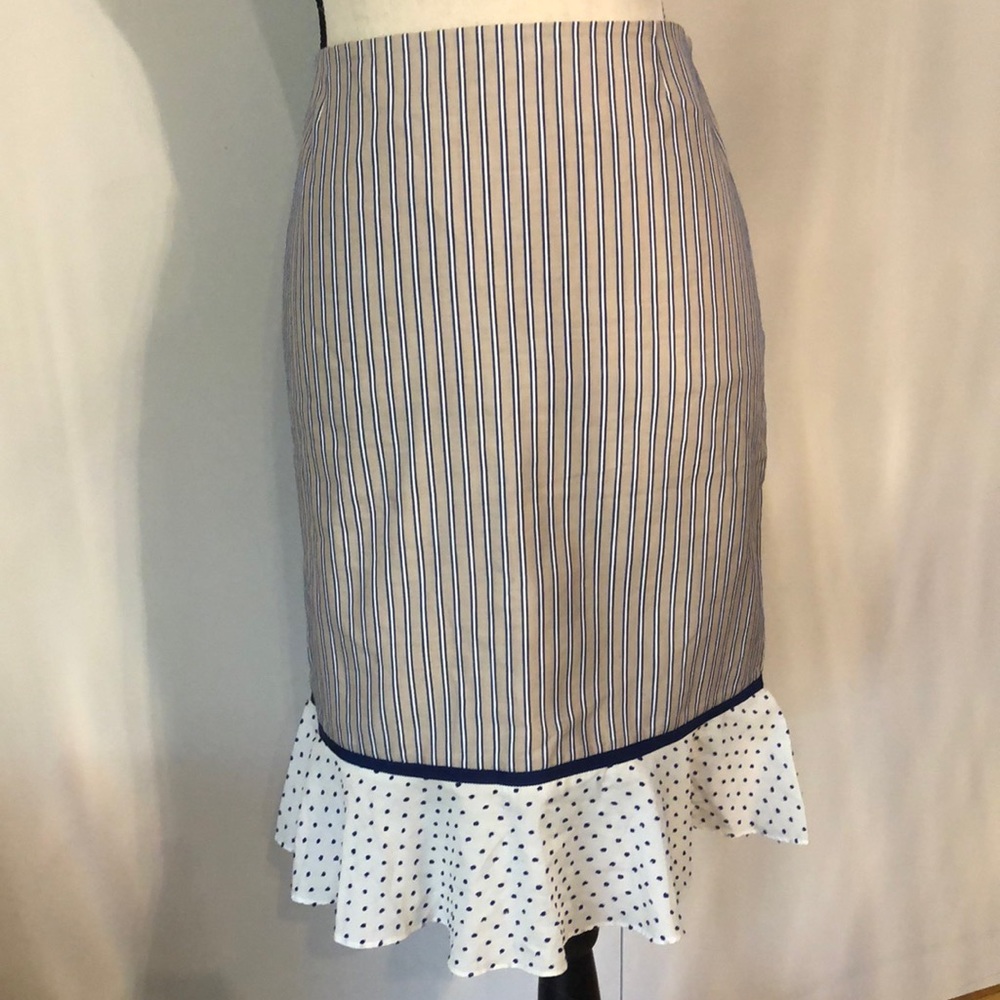 TIBI straight ruffle hem skirt. Gorgeous!
